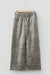 Brown leopard print pull-on jeans view 4