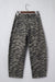 Gray zebra stripe barrel jeans view 10
