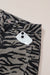 Gray zebra stripe barrel jeans view 16