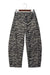 Gray zebra stripe barrel jeans view 20