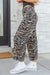 Gray zebra stripe barrel jeans view 24