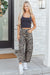 Gray zebra stripe barrel jeans view 26