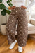 Brown polka dot barrel jeans view 5