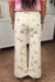 Beige mallard print cuffed jeans view 2