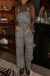 Leopard Denim Overalls Dear lover