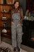 Leopard Denim Overalls Dear lover