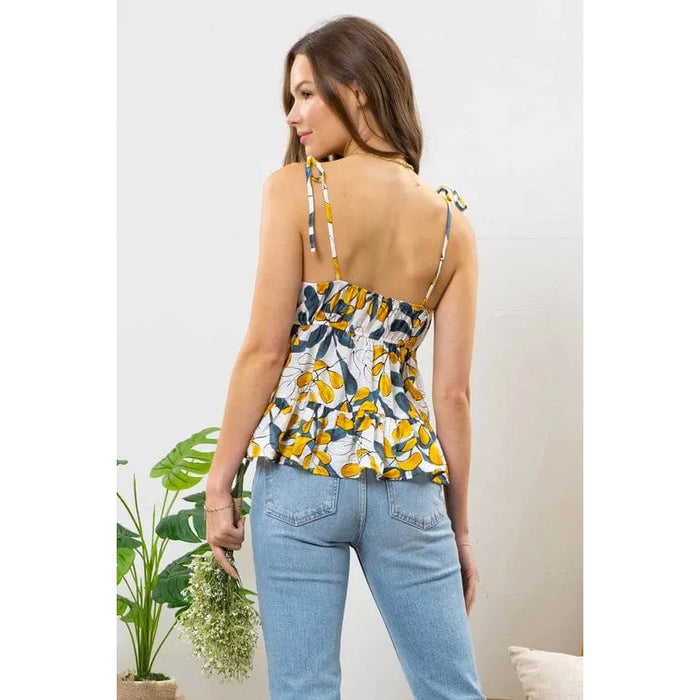 Leaf Babydoll Top Mine