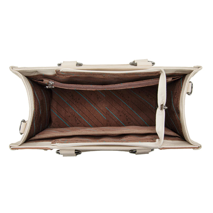 Tooled Concho Crossbody Tote