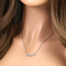 Sterling Silver Flowers Necklace