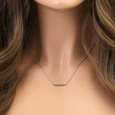 Sterling Silver Bar Necklace