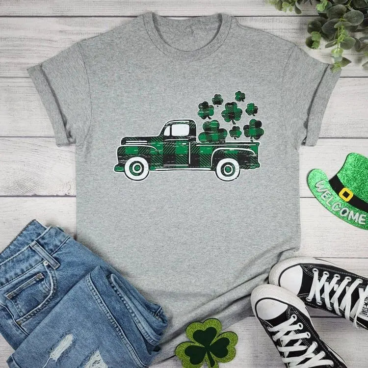 St. Patricks Truck T-shirt T-art fashion