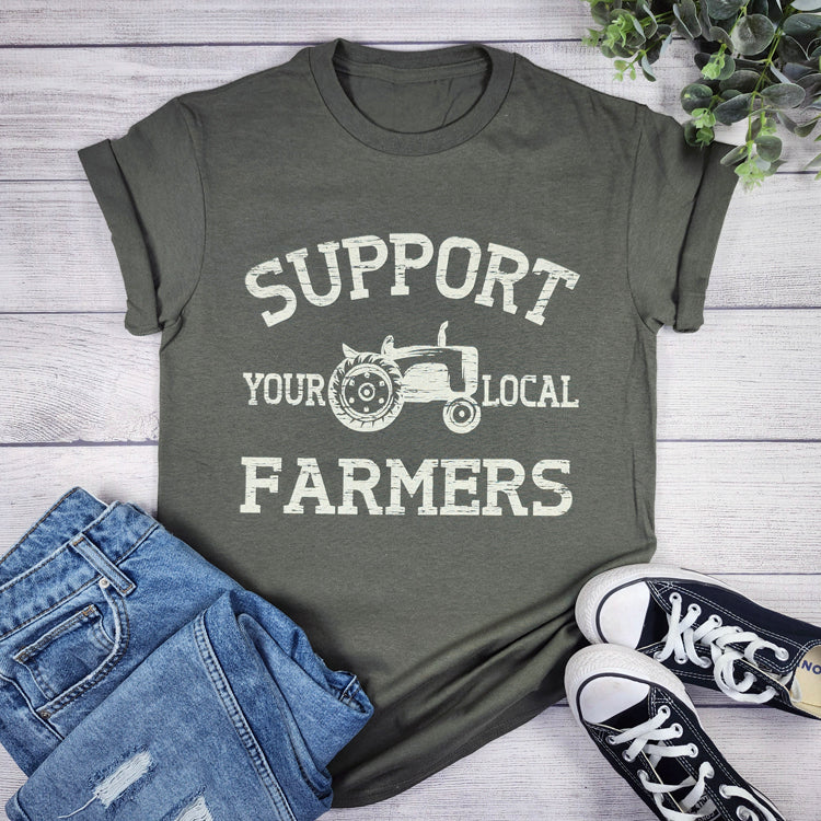 Support Your Local Farmers Graphic Tee