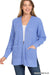 Low Gauge Waffle Open Cardigan Sweater by Zenana