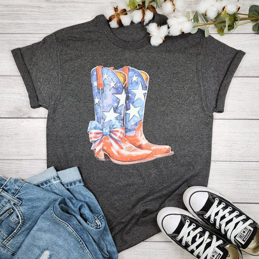 4th Of July Boots And Bows
