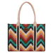 Wrangler Southwestern Pattern Dual Sided Print Tote/Crossbody Montana West
