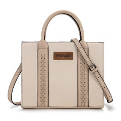 Wrangler Whipstitch Tote/Crossbody - Beige