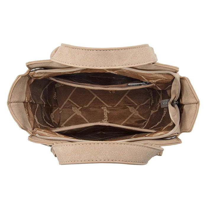 Wrangler Leopard Print Braided Handle Tote Bag Montana West