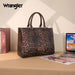 Wrangler Leopard Print Wide Large Tote Montana West