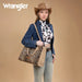Wrangler Leopard Print Wide Large Tote Montana West