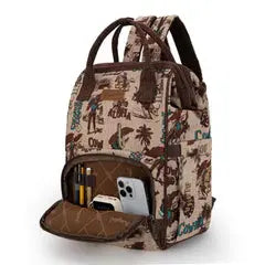 Wrangler Vintage Retro Cowboy Cool Print Bags Montana West