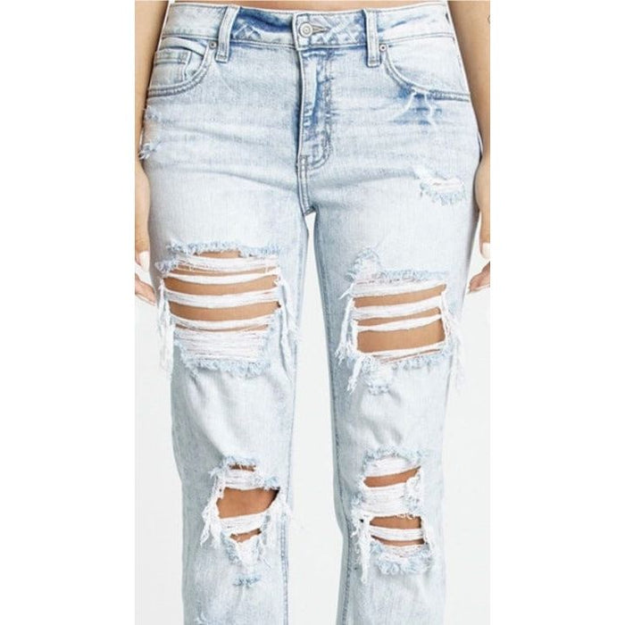 Eunina Frankie Mid Rise Girlfriend Jeans — LECCE