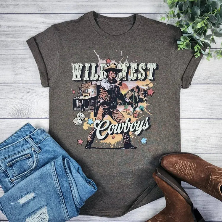 Wild West Cowboys T-Art Fashion