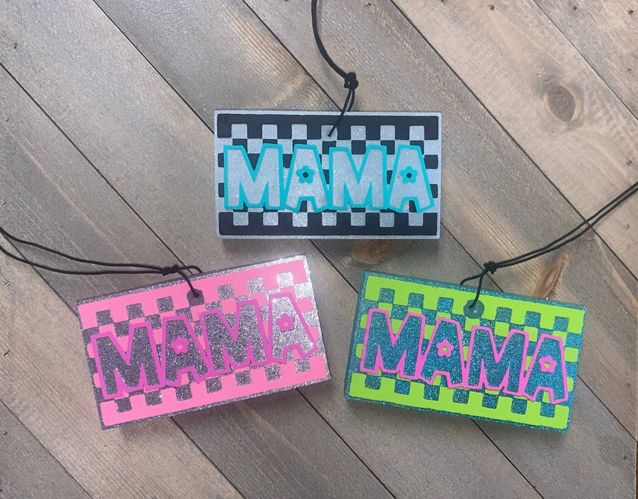 Checkered Mama Freshie Gussied Up