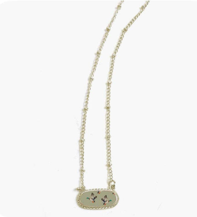 Green Duck Necklace The Front Porch Label