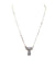 Checkered Bubble Initial Necklace Snowing West