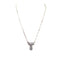 Checkered Bubble Initial Necklace Snowing West