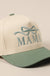 MAMA Ribbon Embroidered Two-Tone Trucker Hat Fashion City