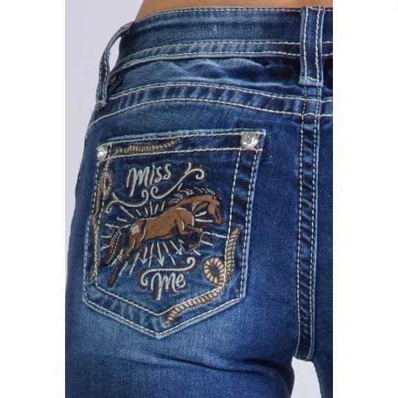 Miss Me Horse Boot Cut Jeans