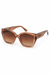 Acetate Square Cateye Sunglasses - Tortoise Brown