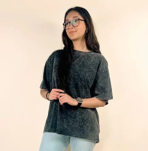 Acid Wash Boyfriend Box Tee - LECCE