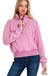 Acid Wash Fleece Half Zip Pullover - LECCE