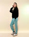 Acid Wash Fleece Joggers With Pockets - LECCE