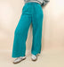 Acid Wash Fleece Palazzo Sweatpants With Pockets - LECCE