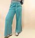 Acid Wash Fleece Palazzo Sweatpants With Pockets - LECCE