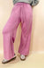 Acid Wash Fleece Palazzo Sweatpants With Pockets - LECCE