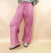 Acid Wash Fleece Palazzo Sweatpants With Pockets - LECCE