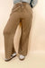 Acid Wash Fleece Palazzo Sweatpants With Pockets - LECCE