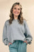 Acid Wash Oversized Fleece Pullover - LECCE