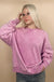 Acid Wash Oversized Fleece Pullover - LECCE
