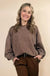 Acid Wash Oversized Fleece Pullover - LECCE