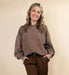Acid Wash Oversized Fleece Pullover - LECCE