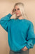 Acid Wash Oversized Fleece Pullover - LECCE