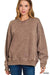 Acid Wash Oversized Fleece Pullover - LECCE