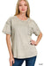 Acid Washed Round Neck T-shirts - LECCE