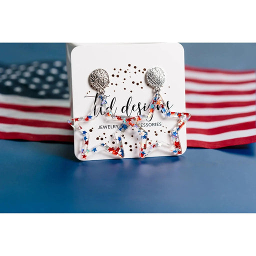 Acrylic Star Post Earrings - LECCE