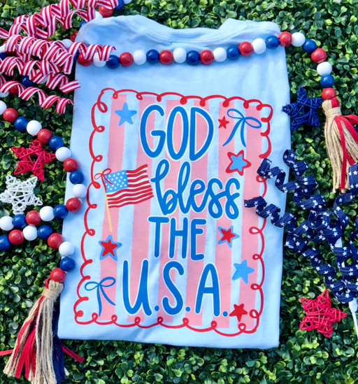God Bless the USA July 4th Shirt Southern Backroad Tees LLC